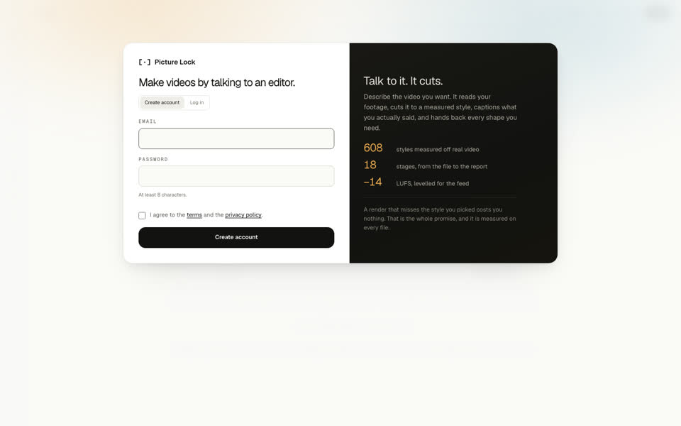 Picture Lock studio